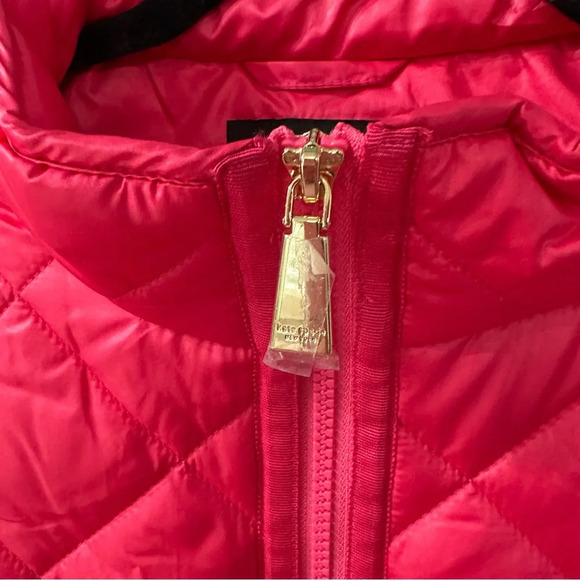 NWT Kate Spade Best Hot Pink Quilted Vest Size Small - Picture 6 of 7